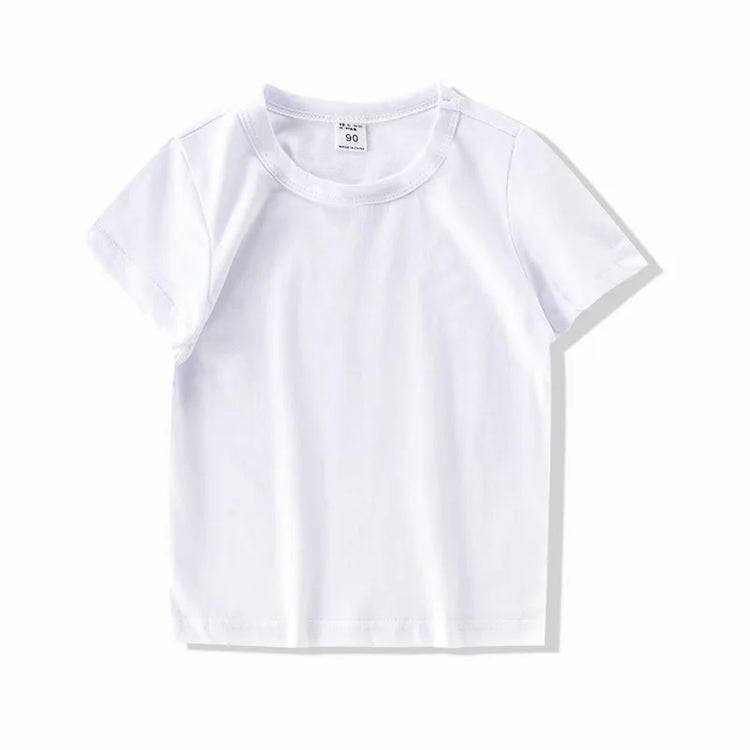 Autumn Spring Cotton Children T-shirt  Boys Girls Tees Long Sleeve White Shirt Kids Tops Baby Clothes Solid Black Blue Yellow