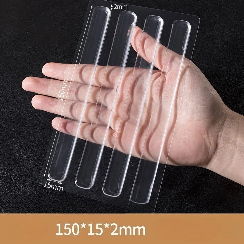 Self Adhesive Buffer Pads Refrigerator Anti-collision Strip Door Stopper Cabinet Door Bumpers Transparent Wall Protector Pad