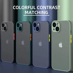Matte Phone Case For iPhone 14 13 12 15 Pro Max Mini Luxury Soft Silicone Shockproof Case For iPhone 11 XS MAX X XR 7 8 Plus SE