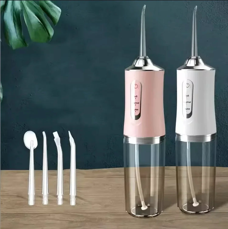 Portable Smart Electric Oral Irrigator Water Flosser 4 Jets 3 Modes Rechargeable Dental Water Jet Irrigator Dental Teeth Cleaner