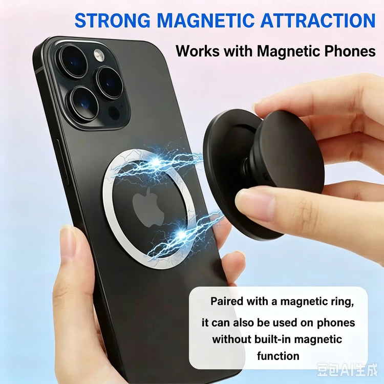 `Magsafe Magnetic Phone Grip, Removable Phone Back Hand Holder Compatible with iPhone Samsung Smartphones`