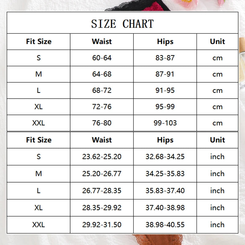 6Pcs/Set Cotton Patchwork Lace Panties Women Solid Color Breathable Low Waist G-strings Underwear Ladies Soft Comfortable Thongs