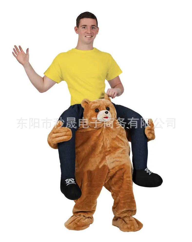 2023 New Animal Doll Prosthetic Leg Pants Halloween Spoof Costume Magic Back Pants