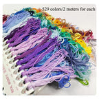 100% Cotton High Quality Cross Stitch Floss Embroidery Thread  Cross Stitch Embroidery Hand Knitting Sewing Weaving 8m 447 Color