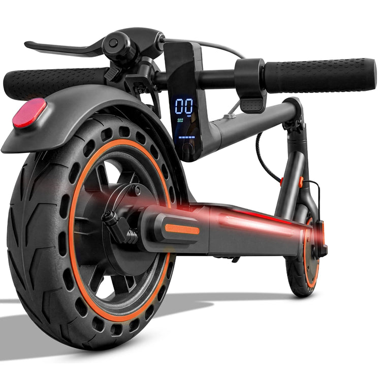 Electric Scooter for Adults, 550W Peak Motor & 19-Mile Range, 360° Lighting, Foldable E-Scooter with App Control