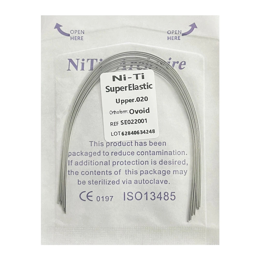 10pcs/Pack AG Dental Orthodontic Arch Wires NITI  Round / Rectangular Oval Form Ortho Arch Wire Dentist Tool