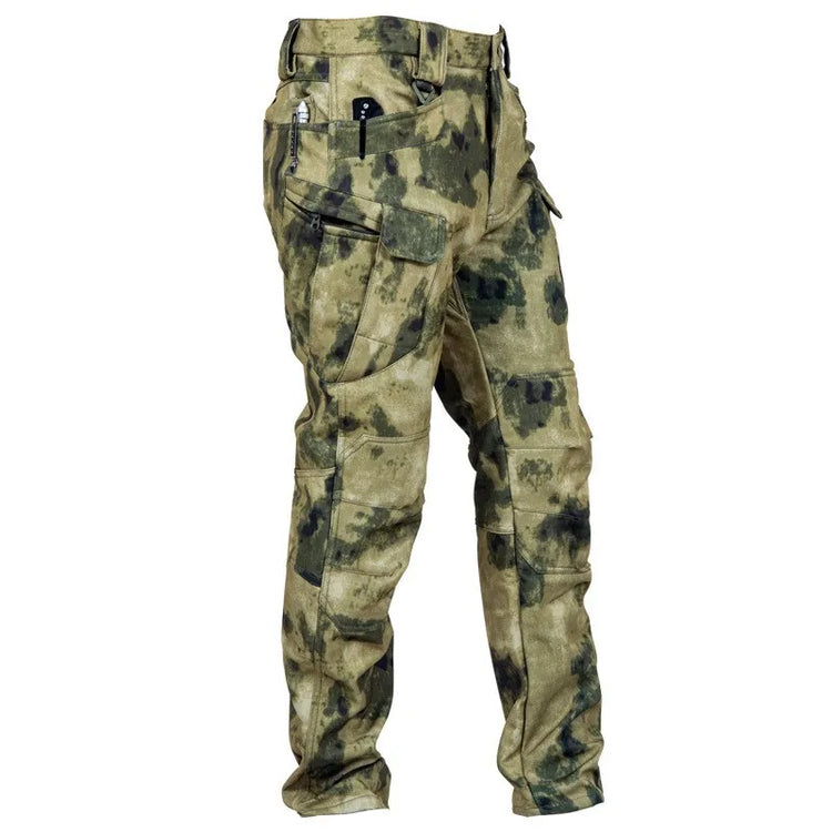 Men's-Slim-Fit-Tactical-Work-Pants-with-Multiple-Pockets,-Windproof-and-Waterproof,-Suitable-for-Winter-Outdoor-Hiking-Pants