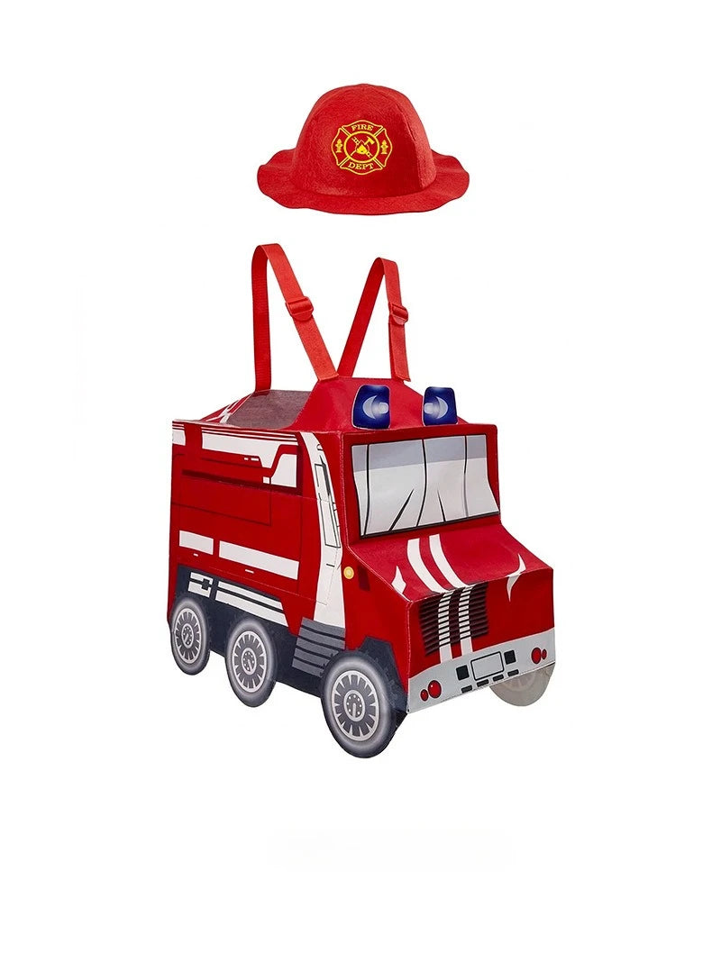 Children Happy Day Festival Cars Cosplay Jumpsuit Police Car Fire Truck Ambulance Cosplay Costumes for Kids Performance Wear