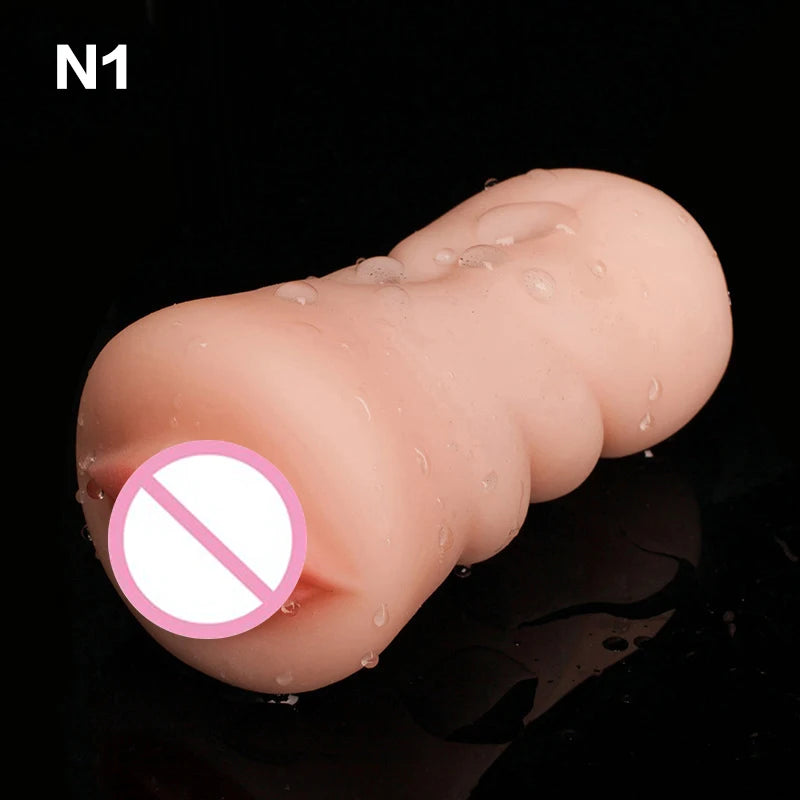 New 4D Realistic Deep Throat Male Masturbators Pocket Pussy Stroker Tight Silicone Mouth Vagina Anal Oral Sex Adult Toys for Men