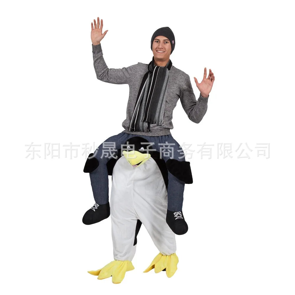 2023 New Animal Doll Prosthetic Leg Pants Halloween Spoof Costume Magic Back Pants