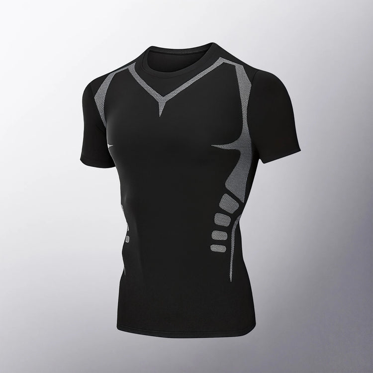 1/2/5 Pack Men's Compression Shirt Short Sleeve Quick Dry Breathable Athletic Base Layer with Stretch Fabric for Gym Running