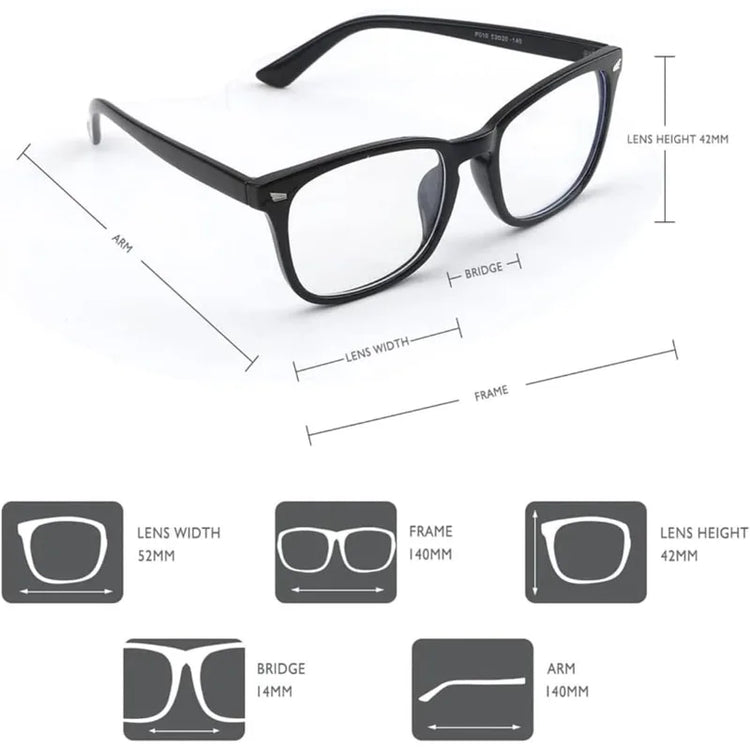 New Trending Blue Light Blocking Men's Glasses Gaming PC Matte Black Anti Ray Eyeglasses Women Transparent Fashion Eyewear