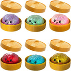 Hot Glitter Dumpling Squishy with Box Dumplings Sensory Squeeze Toy for Stress Relief Fans Gifts