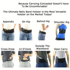 Men Tactical Waist Band Belt for Concealed Carry Outdoor Hunting/Fitness Gun Holster Hidden Phone Pouch Defense Utility Belt