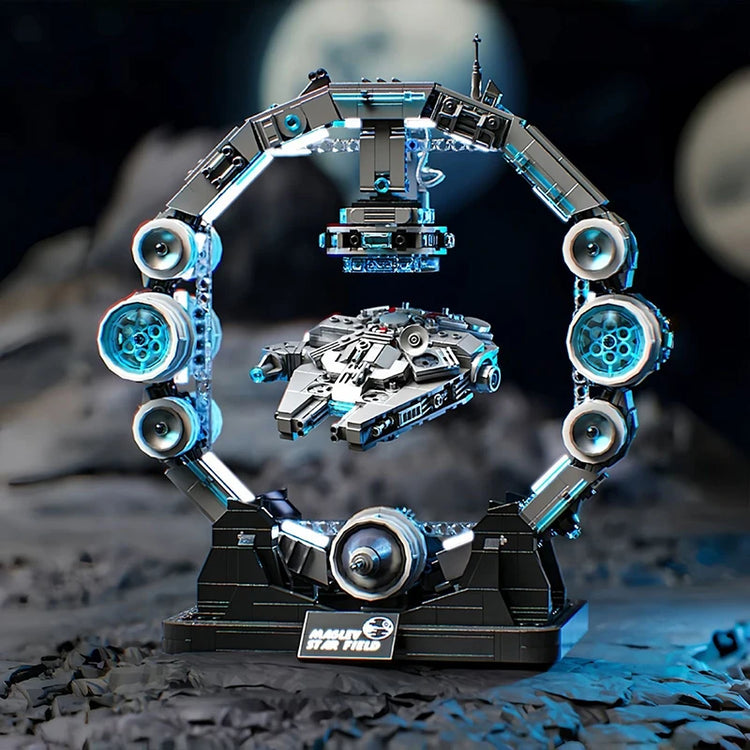 New Star Plan Building Blocks Model Falcon Spaceship DIY Building Toys Sets Cool Room Ornament Christmas Gifts for Boys Adult