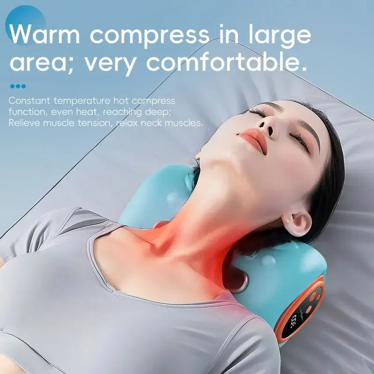 Cervical Massager for Adult Cervical Repair Traction Portable Neck and Head Acupoint Massage Pillow