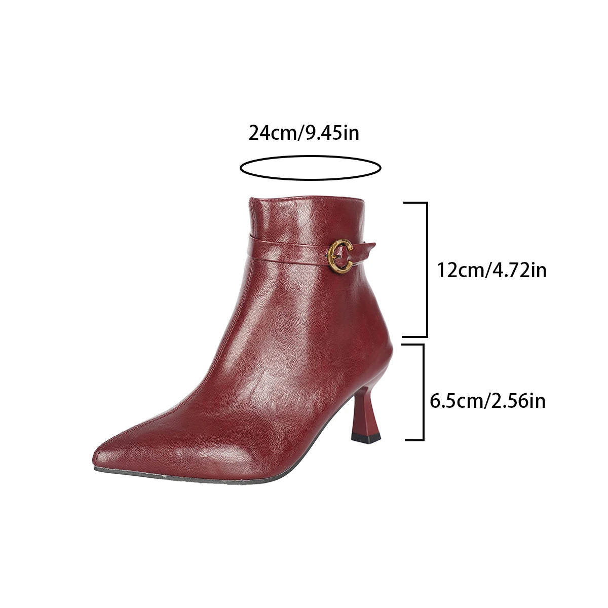 Spring Autumn Women's Plus Size Solid Color High Quality Stiletto Boots 2026 New Pointy Elegant Side Zipper Design Fashion Boots