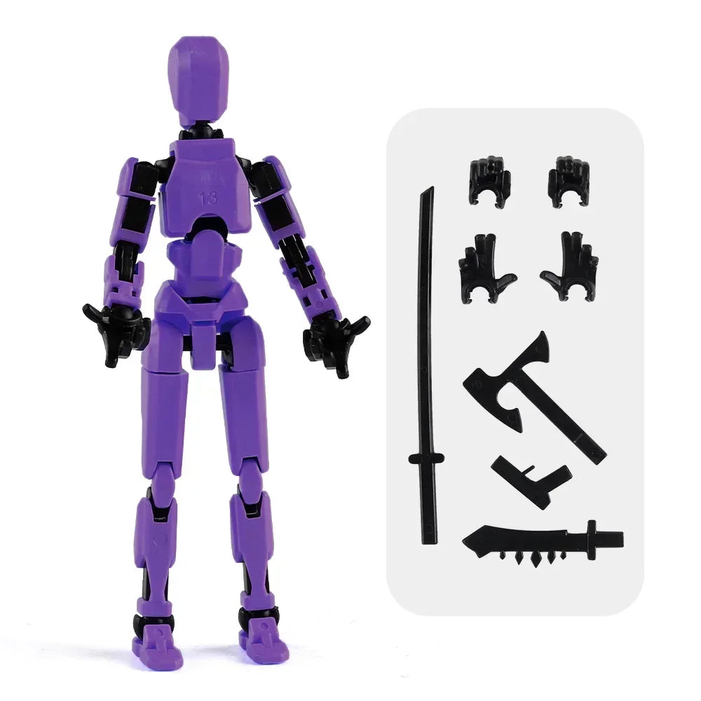 13 Action Figure Titan Multi-Jointed Movable Shapeshift Robot T13 Action Mannequin Character And Dog Figure Toys Gifts