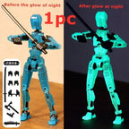 13 Action Figure Titan Multi-Jointed Movable Shapeshift Robot T13 Action Mannequin Character And Dog Figure Toys Gifts