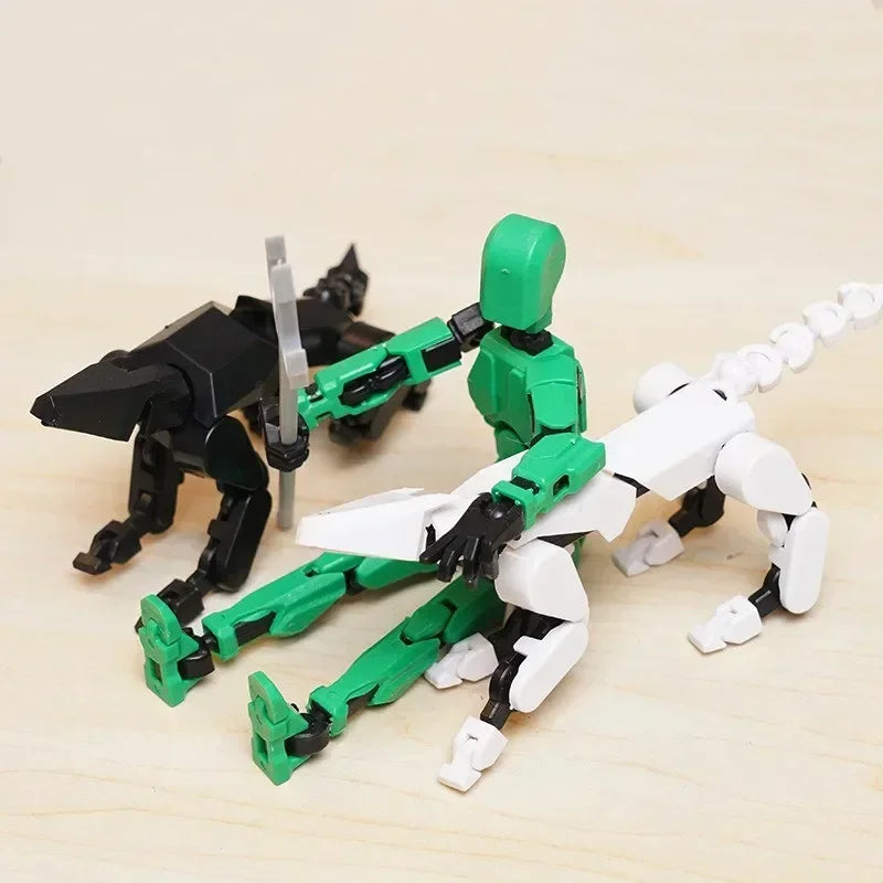 13 Action Figure Titan Multi-Jointed Movable Shapeshift Robot T13 Action Mannequin Character And Dog Figure Toys Gifts