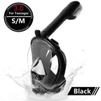 Underwater Scuba Anti Fog Full Face Diving Mask Snorkeling Respiratory Masks Safe Waterproof Swimming Equipment for Adult Kids