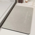 Soft diatomaceous earth absorbent quick drying bathroom floor mat, household bathroom door carpet anti slip mat