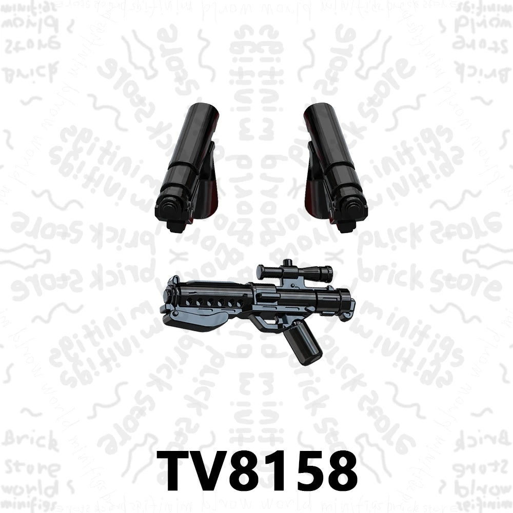 TV6117 TV6118 TV6119 Space War Action Figure Accessories Building Blocks Gift Toys For Children Adult Brick TV6116 TV6115 TV6114
