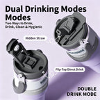 Car Thermal Mug Extra Large Capacity 900/1200ml Stainless Steel VacuumThermal Mug Handheld Portable Outdoor&Sport Water Cup