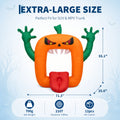 6 FT Inflatable Halloween Pumpkin Arch with LED Lights Self Inflating Outdoor Yard and Trunk or Treat Decoration 210T Polyester 12V Plug Spooky Holiday Party Lawn Garden Night Display Props
