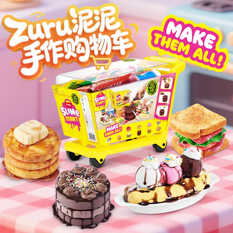 Zuru Slime Mart Diy Realistic Slime Food Fake Dessert Pretend Play Craft Kit With Pancake Cake Hamburger Ice Cream For Hobbyists