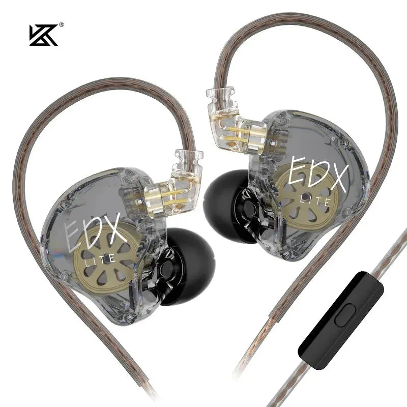 KZ EDX Lite HIFI Bass Earphones Stereo Music Earbuds In Ear Monitor Stage Live Headphones Gaming Sports Headset