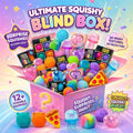 100+ Pieces Assorted Squishy Figures Blind Box Surprise Toys Slow Rising Soft Fidget Toys Featuring Giant Gorilla Moai Head gift