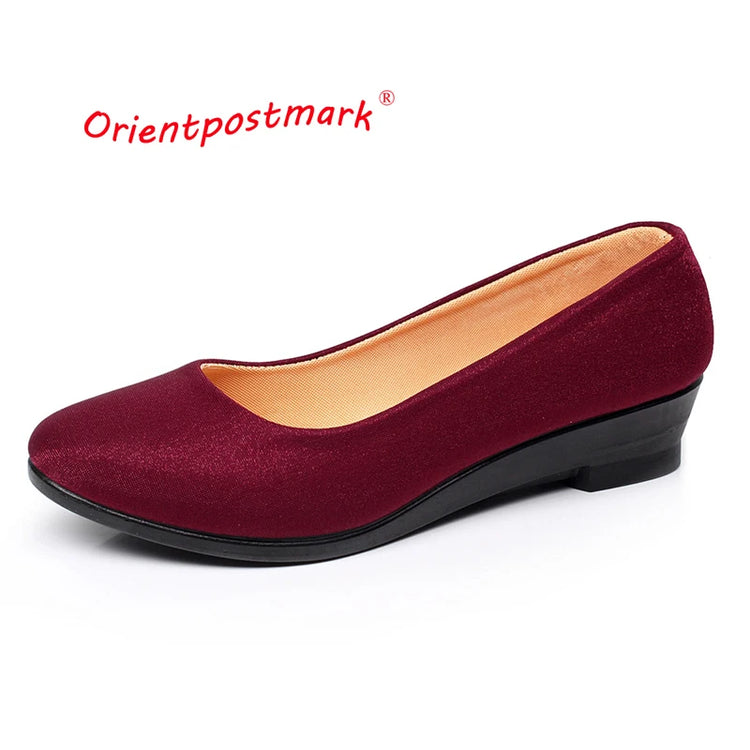 Women Flats Ballet Shoes  Office Work Shoes Women FlatsOversize Boat Shoes Cloth Sweet Loafers Women's Pregnant Flats Shoes