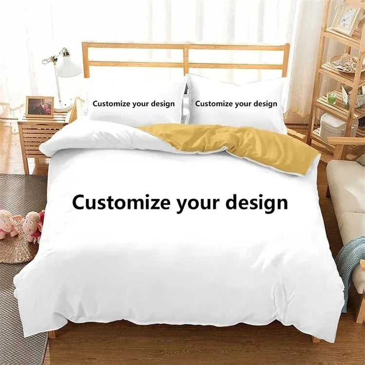 New Custom Bedding Set Customized 3D Printed Duvet Cover Sets with Pillowcase Twin Full Queen King Size POD Dropshipping