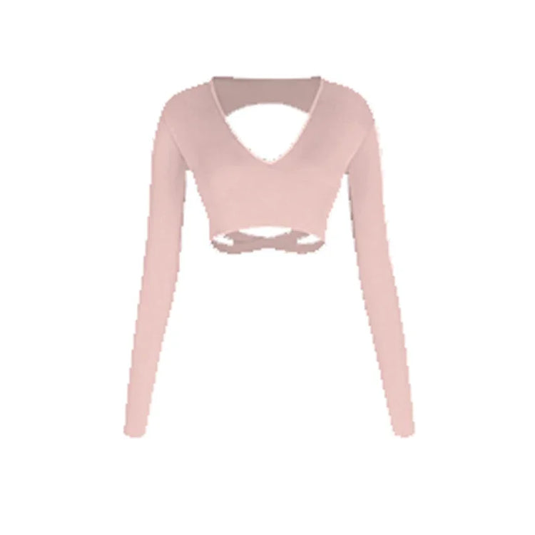 New Latin Dance Clothes Long Sleeves Backless Tops Fringe Skirt Women Cha Cha Rumba Samba Dance Training Practice Wear