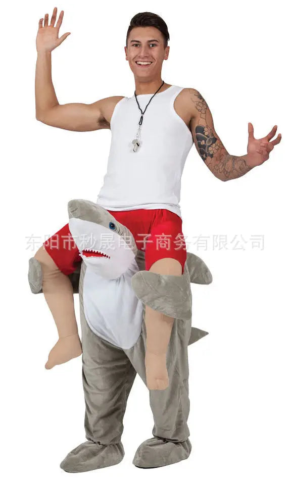 2023 New Animal Doll Prosthetic Leg Pants Halloween Spoof Costume Magic Back Pants