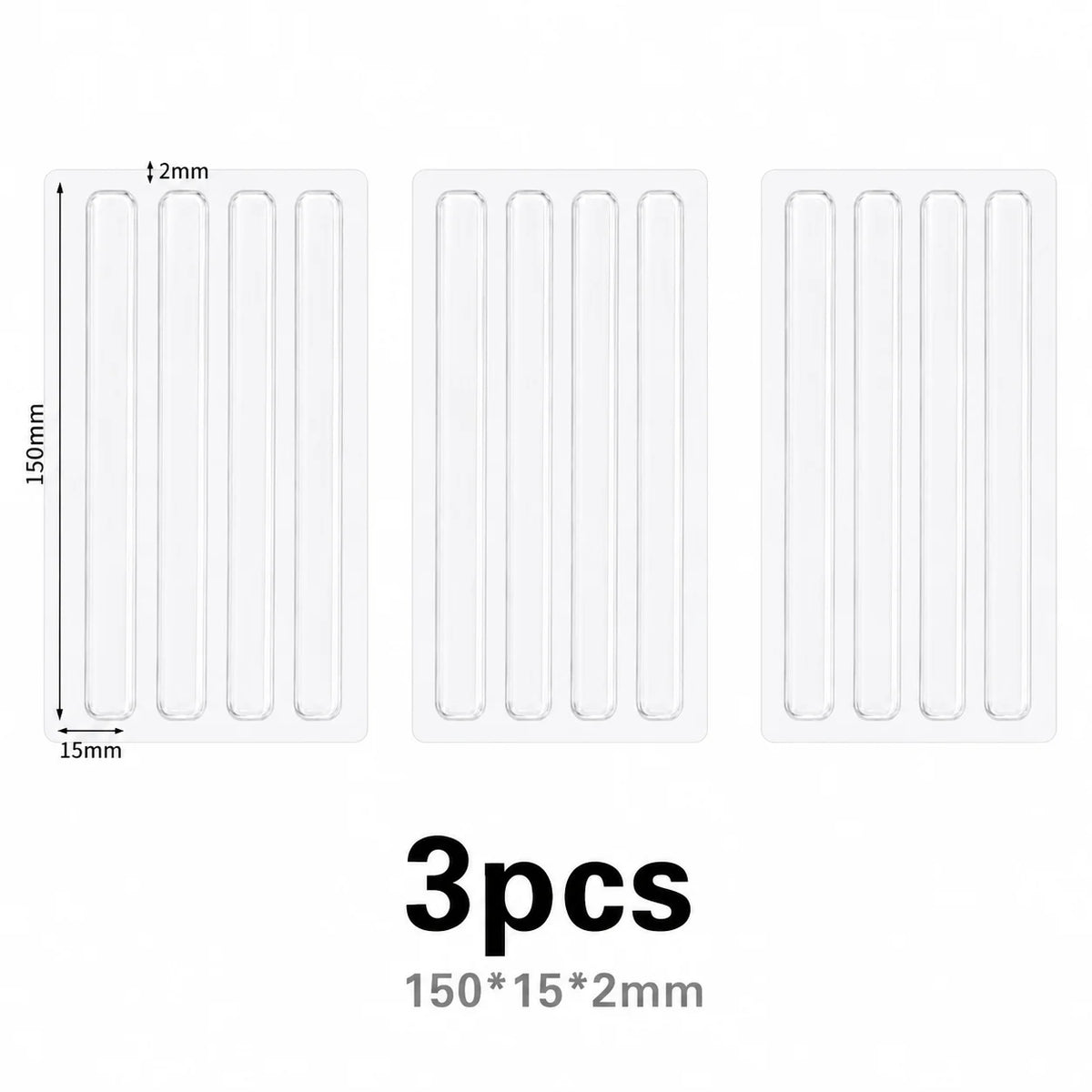 Self Adhesive Buffer Pads Refrigerator Anti-collision Strip Door Stopper Cabinet Door Bumpers Transparent Wall Protector Pad