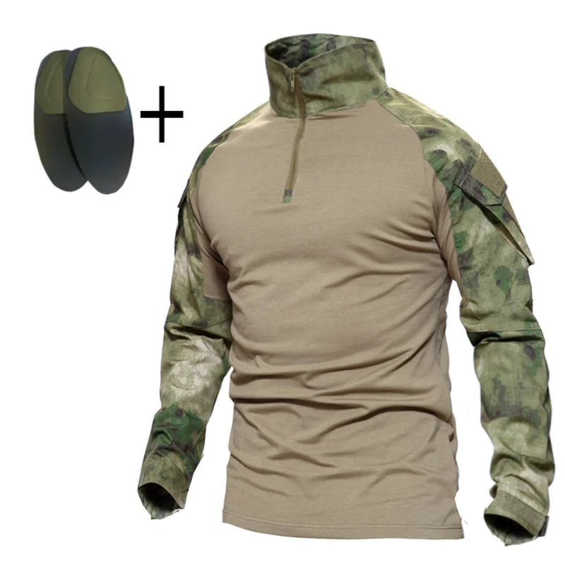 Men Tactical Uniform Camouflage Multicam Shirt Coat Pant Soldier Sniper Hunting Clothes