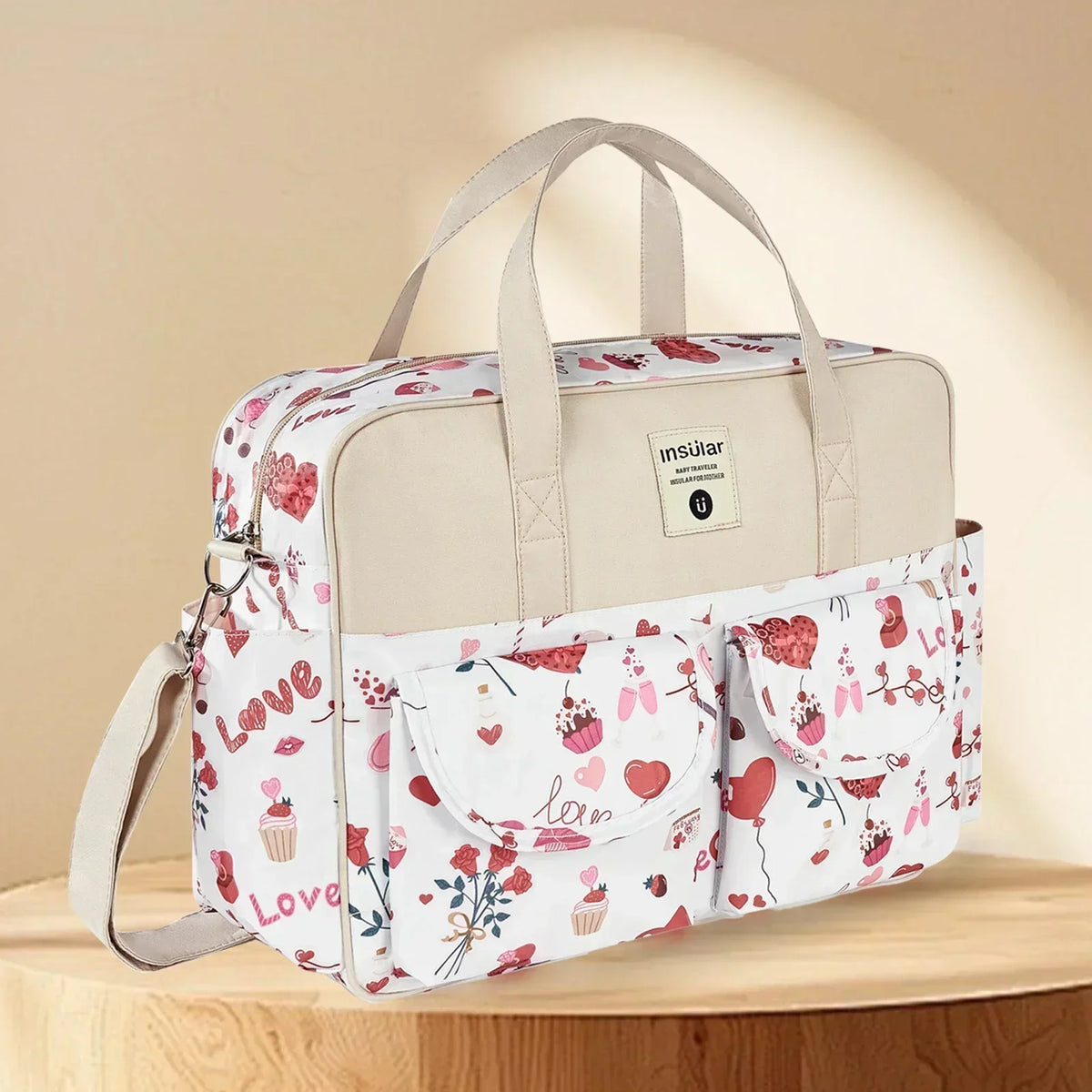 Mommy Diaper Bag For Babies Large Capacity Organizer Waterproof Wide Opening Travel Messenger Crossbody Bag Mummy Baby Nappy Bag