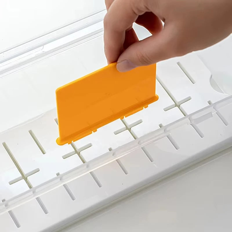 Clear Plastic Compartmentalized Organizer Box Holds 550+ Game Cards Storage Box With Adjustable Divider For Cards
