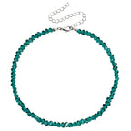 Transparent Crystal Irregular Beaded Choker Necklace for Women Korean Collarbone Clavicle Chain on the Neck Collar Jewelry