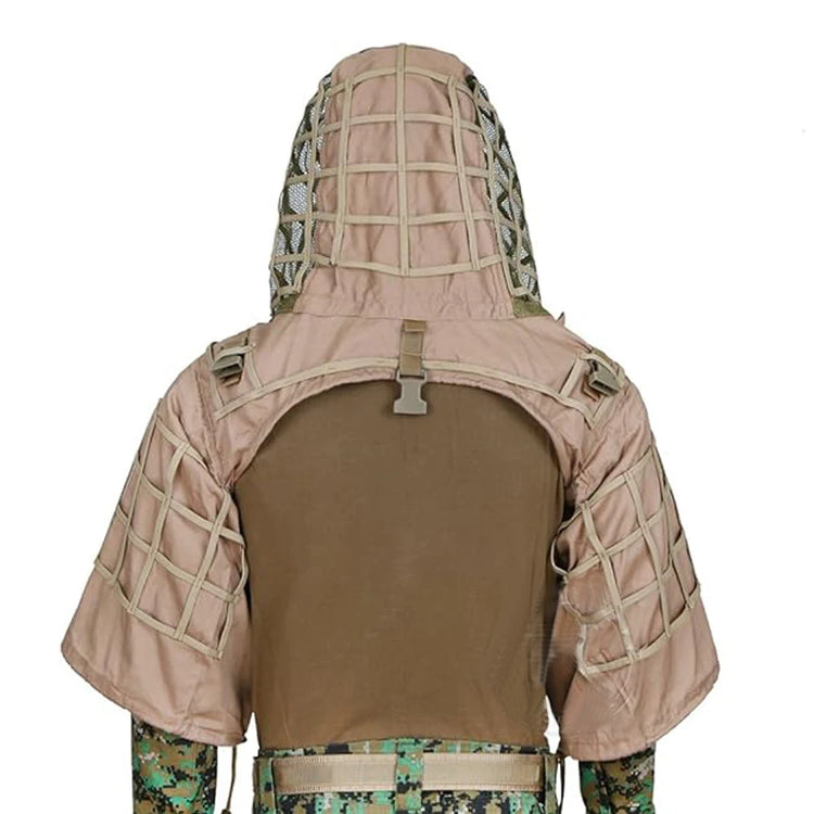 Ghillie Suit Foundation, Ghillie Poncho, Camouflage Hunting Base, Cape Sniper Viper Hood for Airsoft Paintball