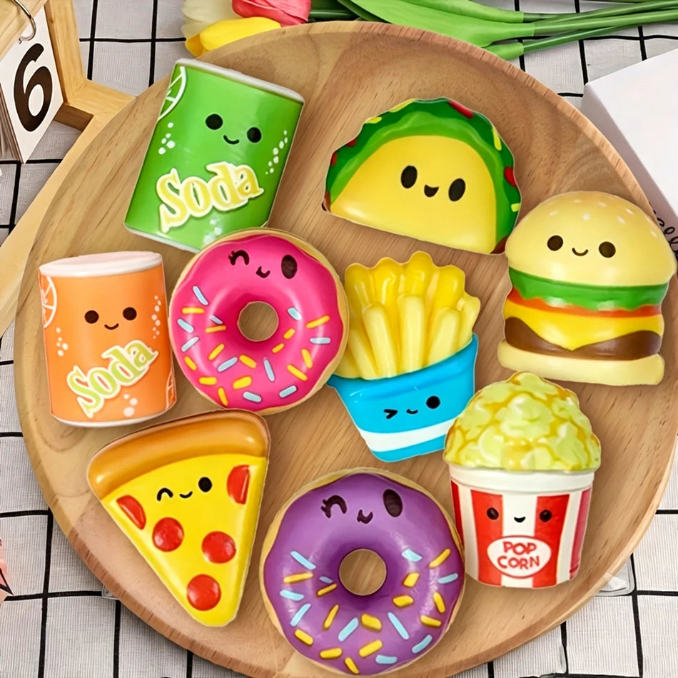 5-20PCS Slow Rising Squishy Toy Stress Relief Squeeze Random Style( Cute Adult Decompression Toy）Birthday Party Gift