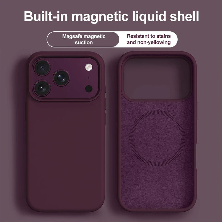 Original Magnetic Phone Case For iPhone 18 17 Pro Max Liquid Silicone Cases For iPhone 18 16 Pro Max 17Pro Air Soft Bumper Cover