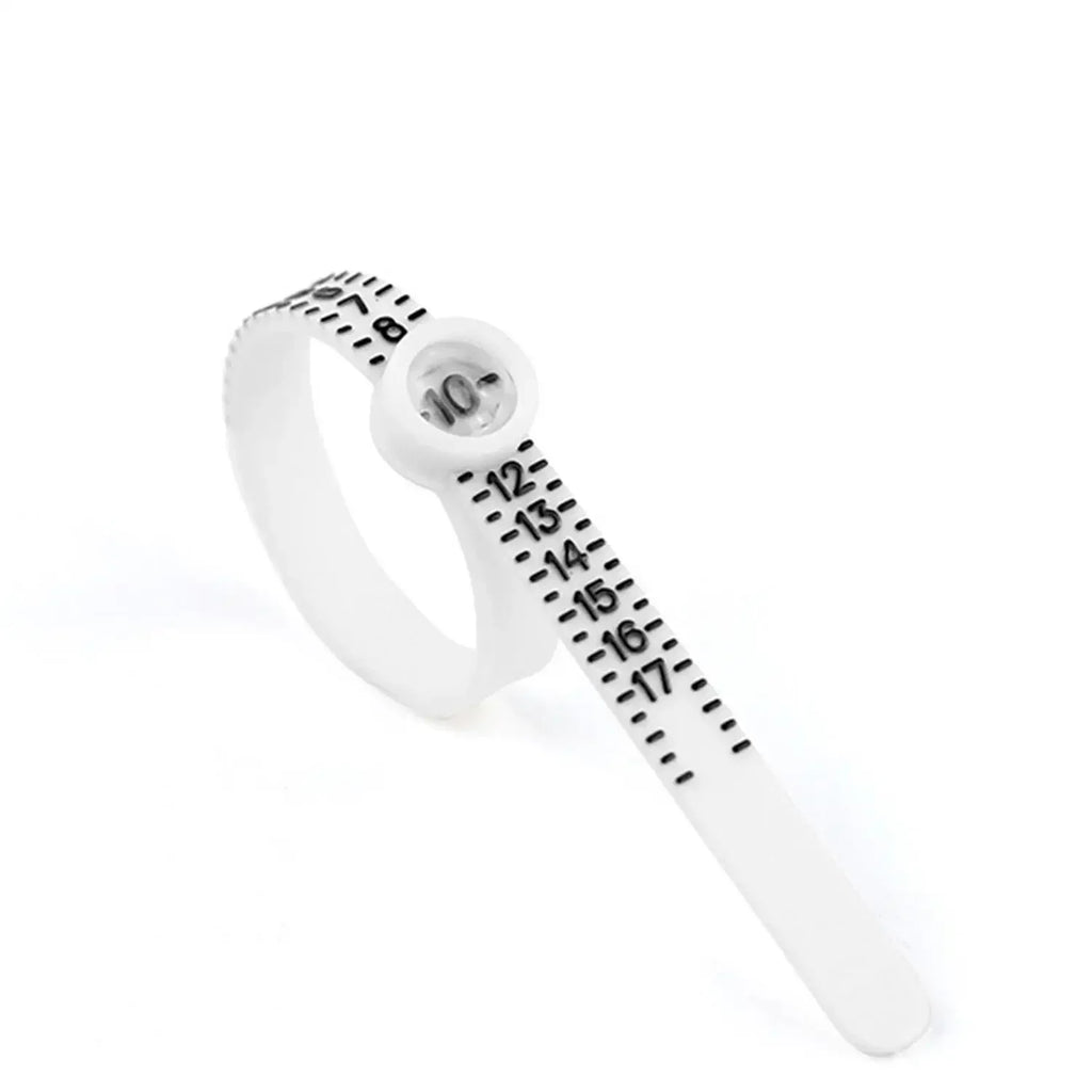 US/UK/EU/HK Size Ring Ruler Ring Measuring Tape Ring Measuring Tool Annular Coil Finger Size Filter with Magnifying Glass