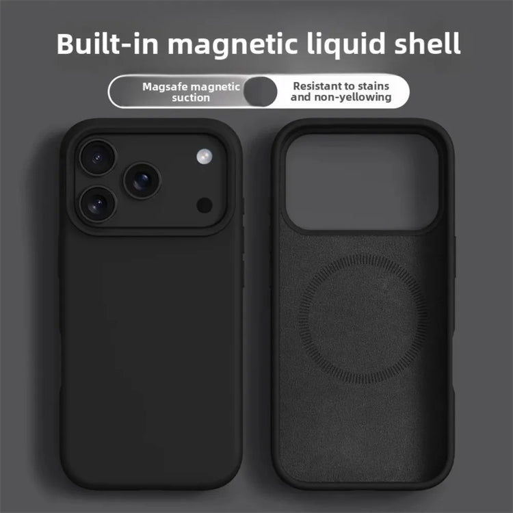 Original Magnetic Phone Case For iPhone 18 17 Pro Max Liquid Silicone Cases For iPhone 18 16 Pro Max 17Pro Air Soft Bumper Cover
