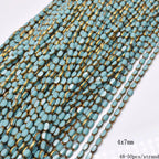 4x7mm 50pcs/lot Briolette Oval Glass Beads Plating Gold Color Crystal Glass Loose Spacer Beads For Beads for Jewelry Making DIY