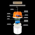 LED Camping Lantern USB Rechargeable Portable Lamp Bulb Flashlight with Power Display Emergency Light for Outdoors Fishing