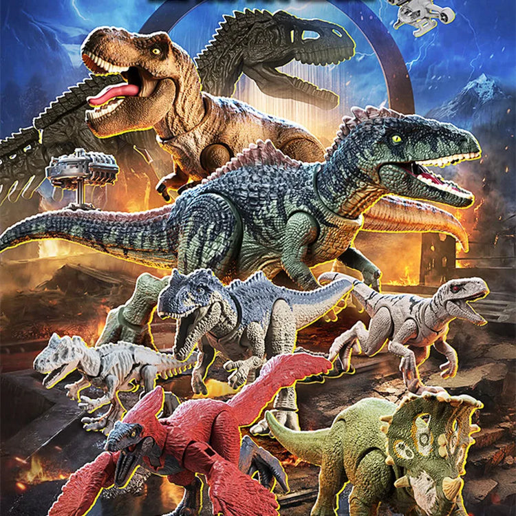 BLOKEES Jurassic World V02 V03 V04 Mosasauridae Jurassic Park Dinosaurs Tyrannosaurs Action Figure Assembled Toys  Birthday Gift