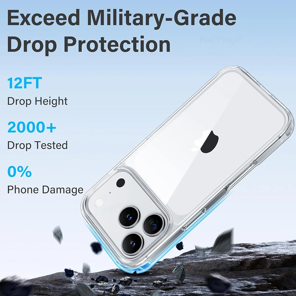  Transparent Silicone Phone Cases For iPhone 18 17 16 15 14 13 12 11 Pro Max Plus Air XR X Soft TPU Back Cover Clear Case